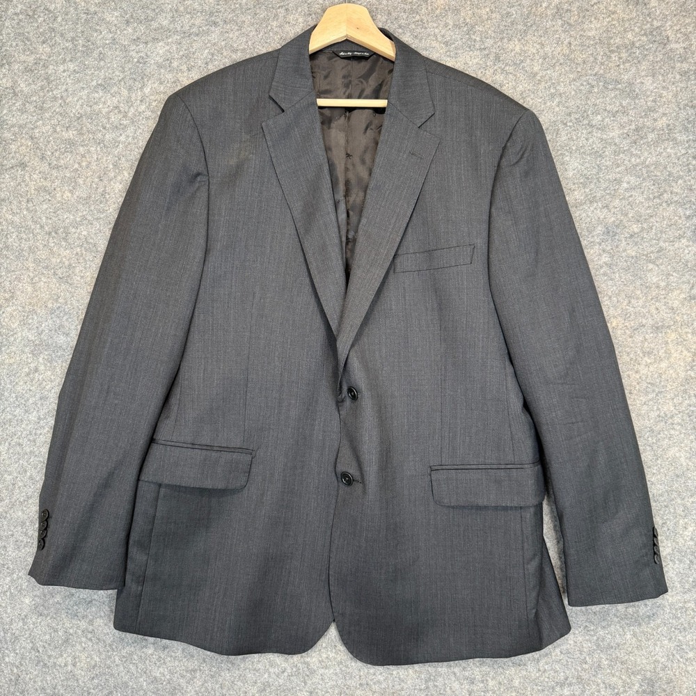 Ermenegildo Zegna Saks Fifth Avenue Suit Blazer Jacket Mens 46 Classic Wool Silk